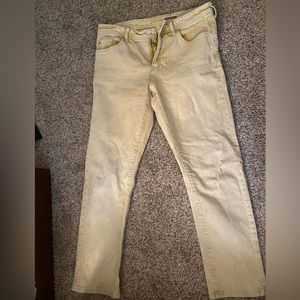 Anthropologie Pilcro boyfriend slim jeans - size 30, yellow wash